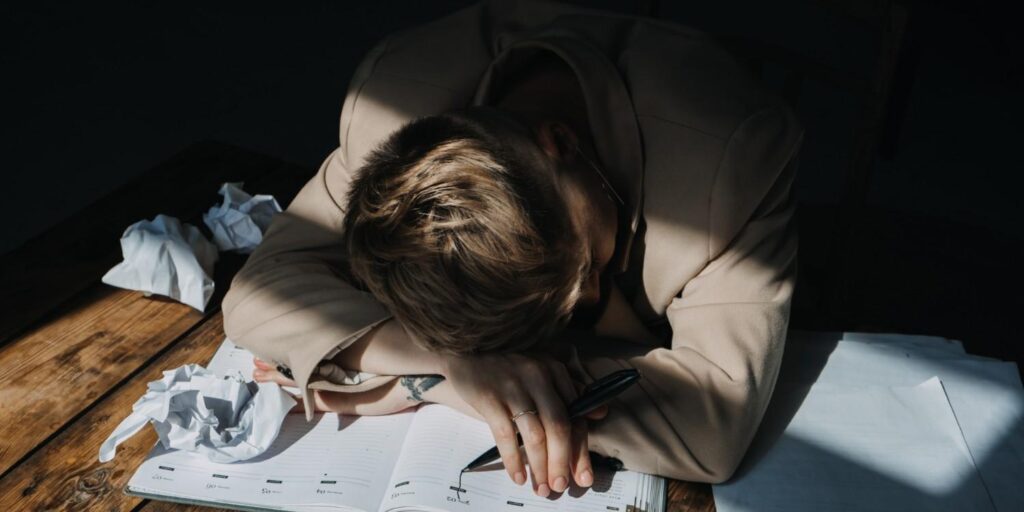 Mentally exhausted